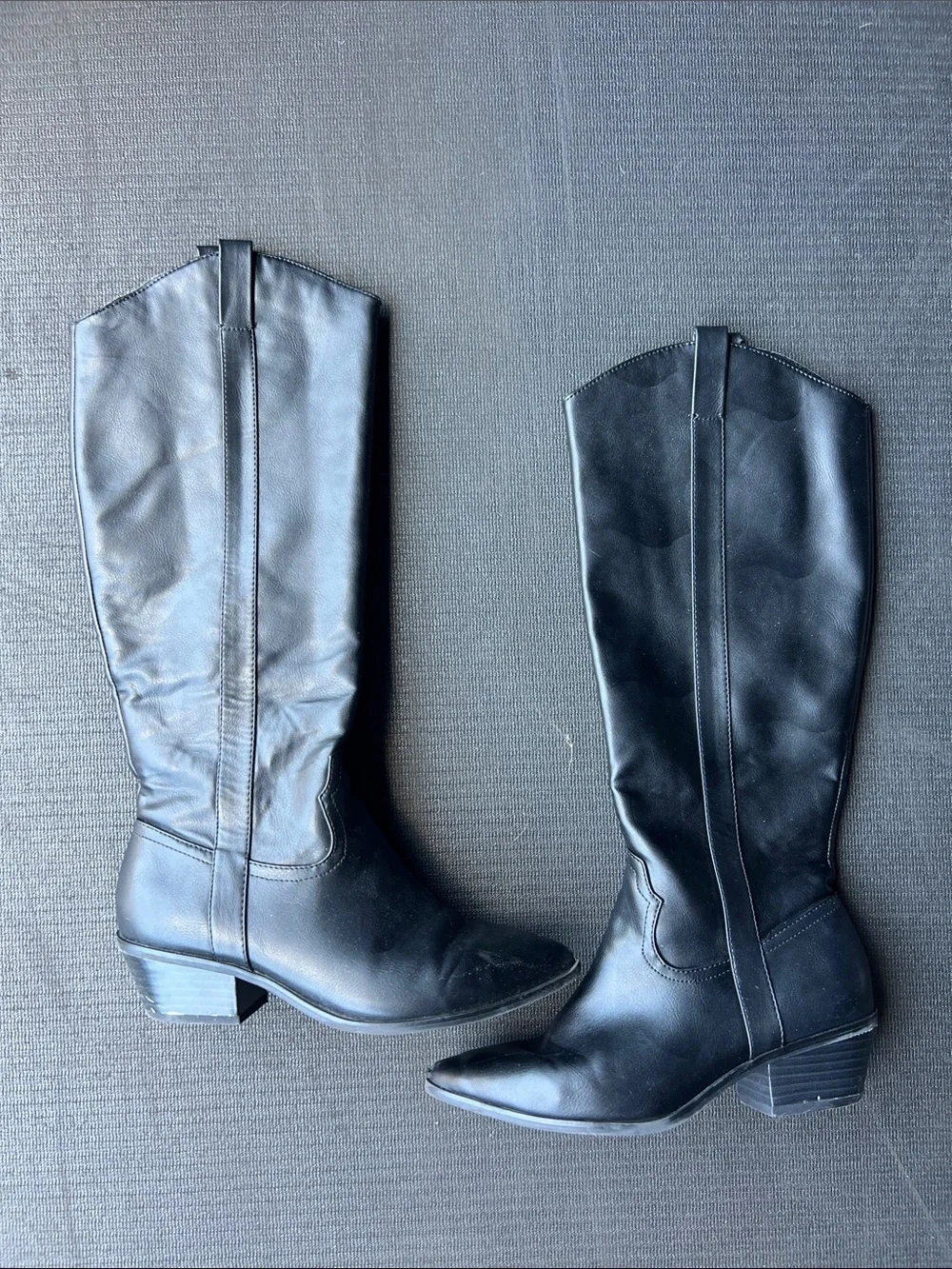 Universal Thread Sadie Black Western Cowboy Knee-High Boots Women’s 6.5